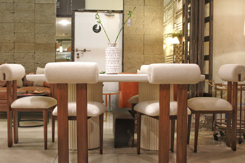 Ivory Luxe 6 Person Dining