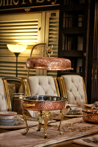 Copper Oval Chafing Dish