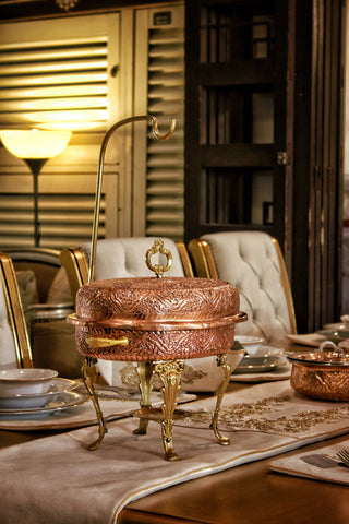 Copper Oval Chafing Dish