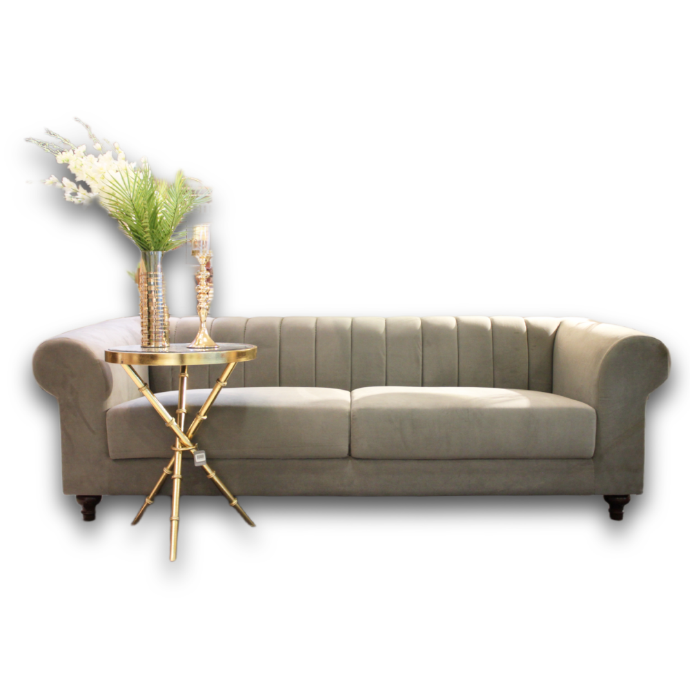 Panelled Bulky Arm Sofa Artistic Hand Painted