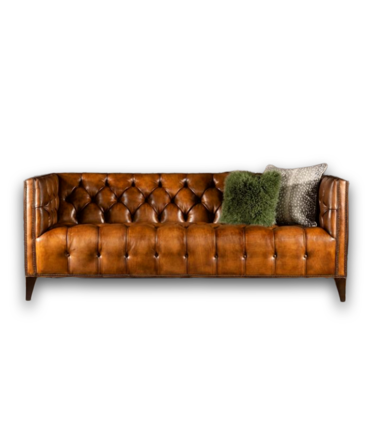 Tuxedo Sofa ( Original Buffalo Leather )