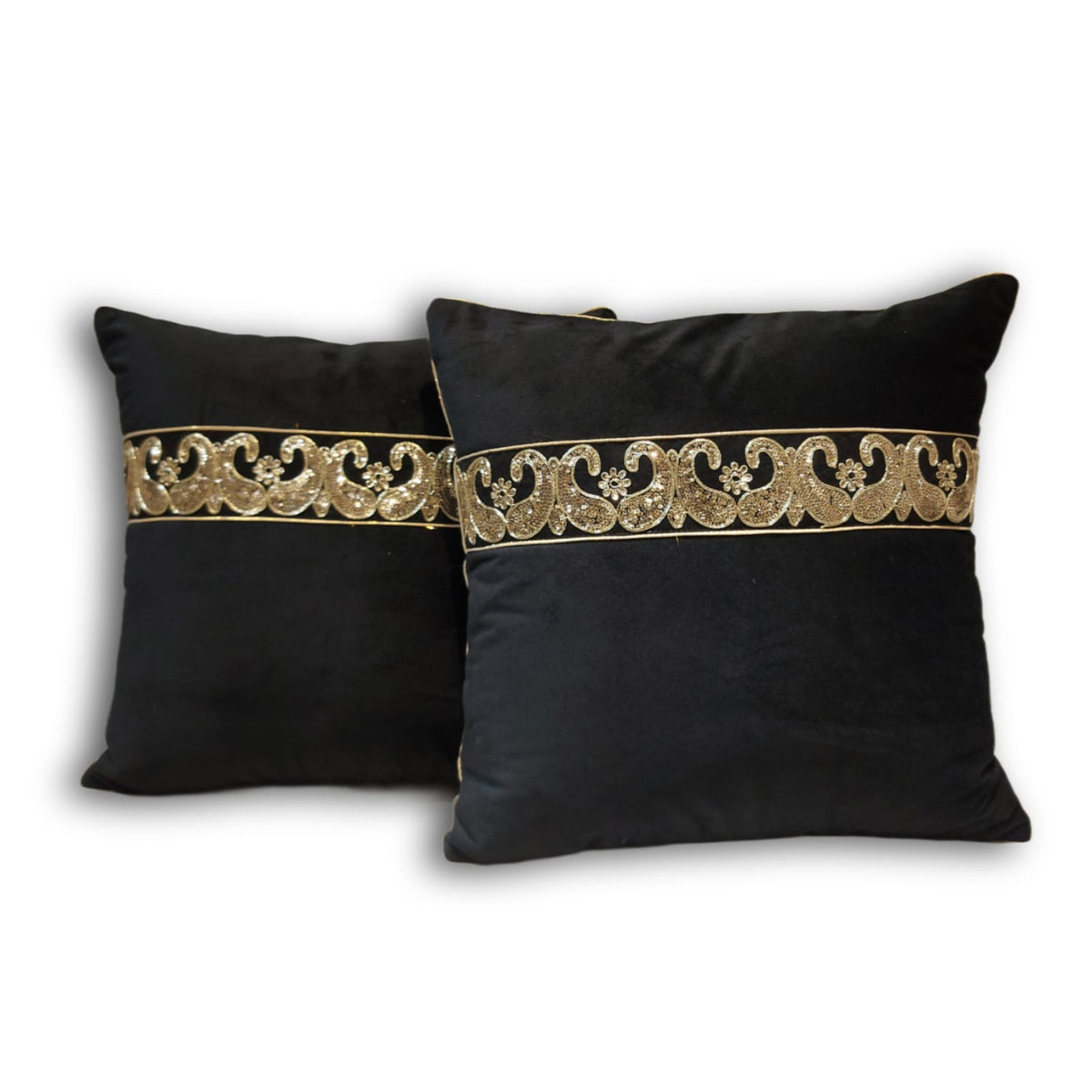 Glitz Black Cushion