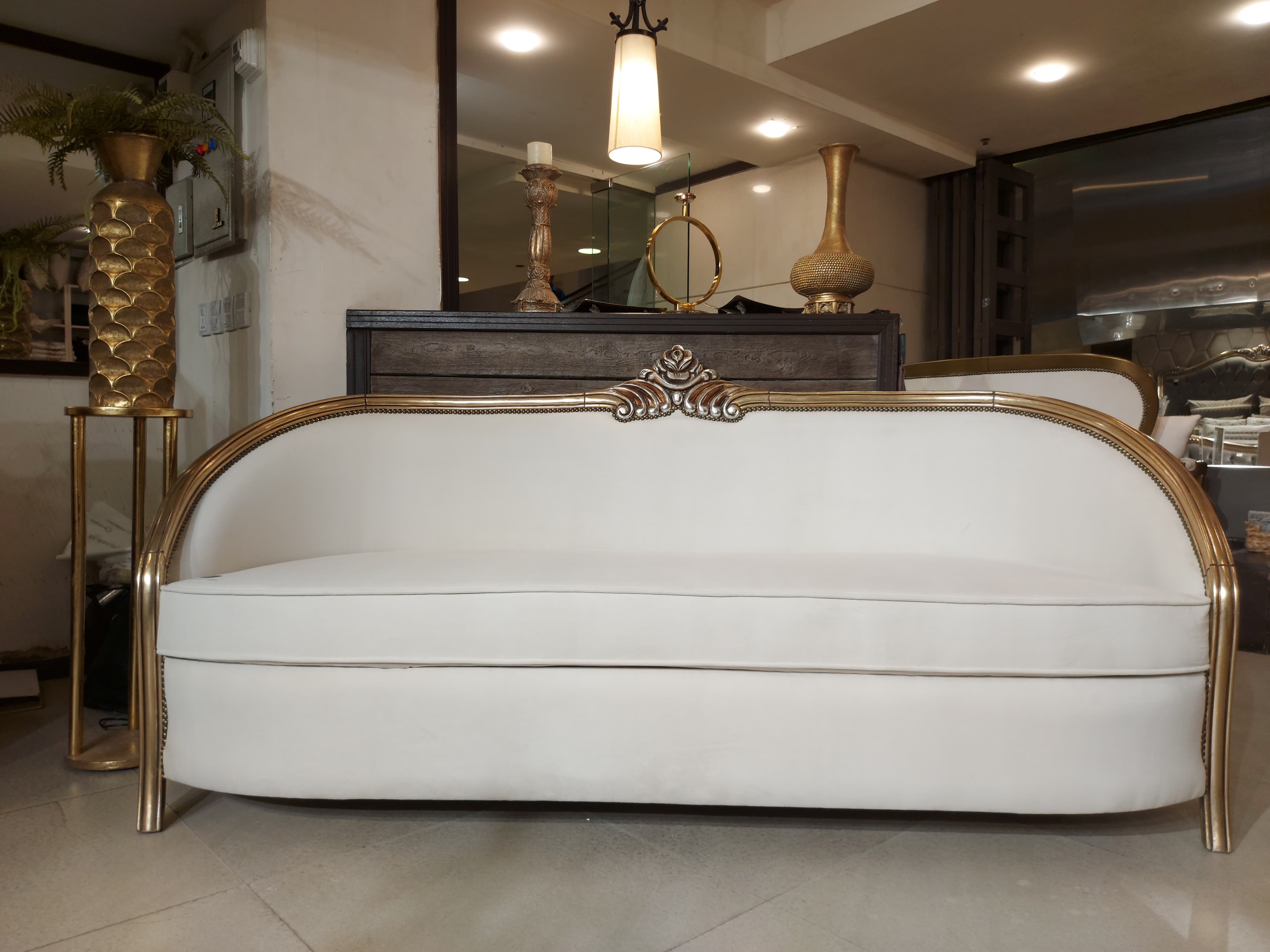 Italian Cassina Carved Sofa 5 Seats