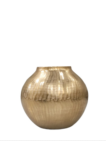 Hammered Chaisem Vase Brass Al Kanooz