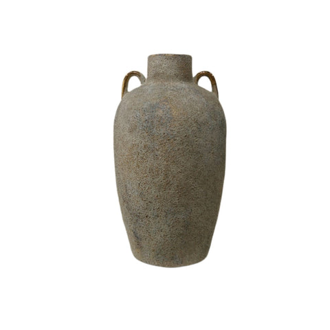 Weathered Gold Accent URN Vase