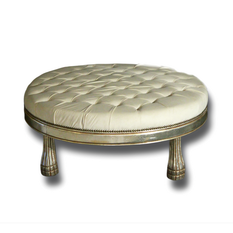 Carving Ottoman Round