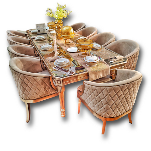 Italian Carving Dining Round Chairs