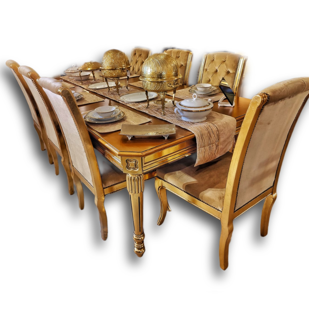 Italian Carving Dining Wooden Chairs