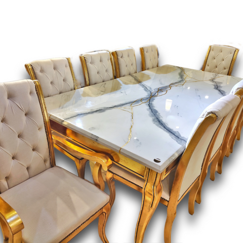 Sleek Carving Dining Artistic Epoxy Resin Art ( Flagship Dining )